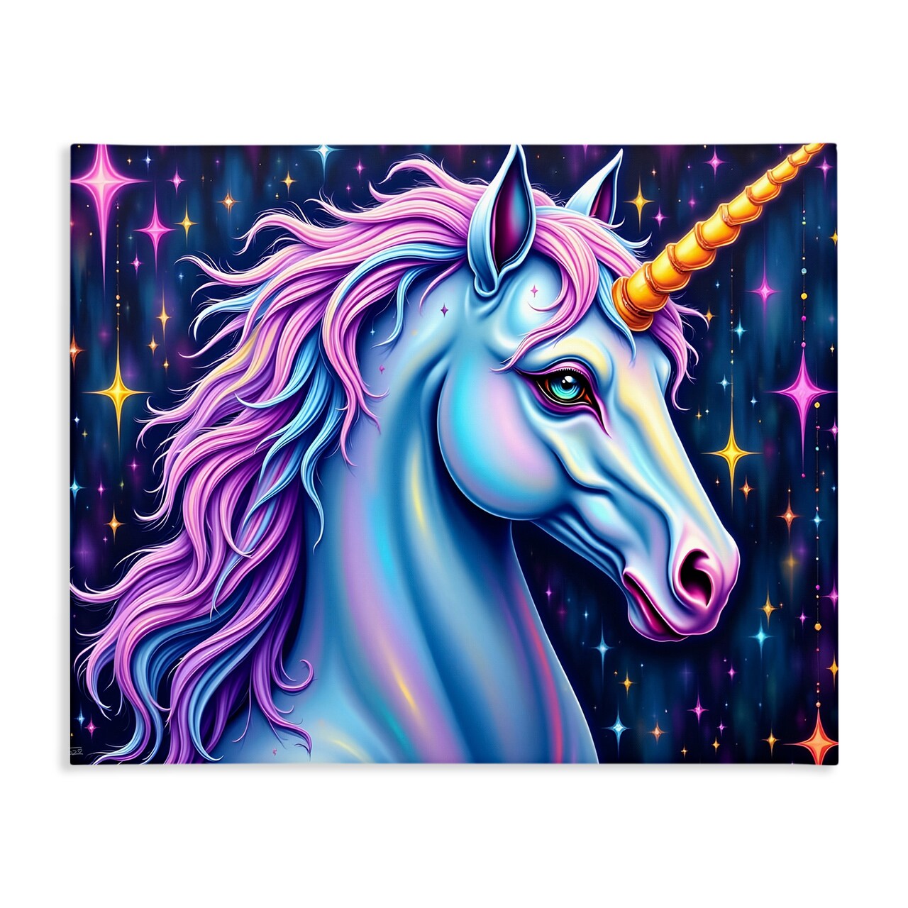 Stupell Industries Star Dancer Unicorn Canvas, design by Tabz Jones
